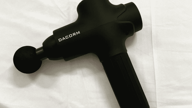 black massage gun