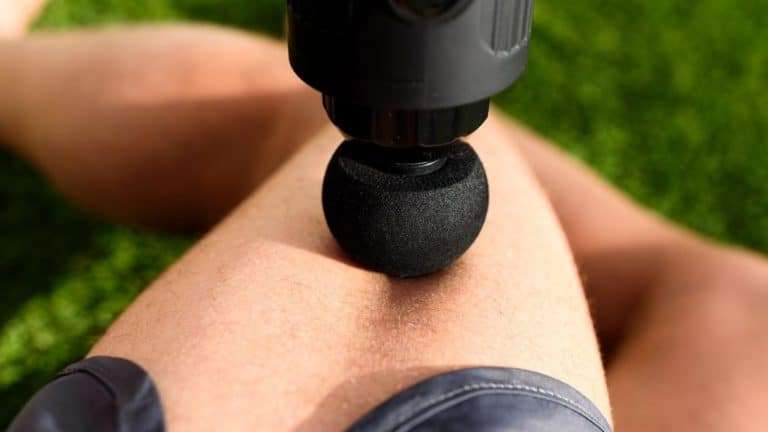 Massage with a massage gun for weight loss