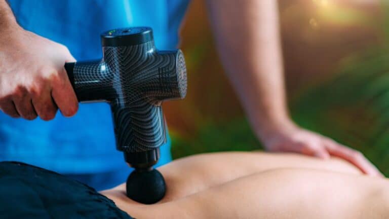 Massage gun for the treatment of sciatica