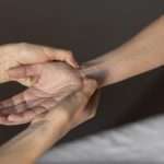 Hand healing massage