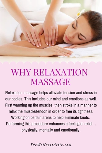 Benefits Of Relaxation Massage