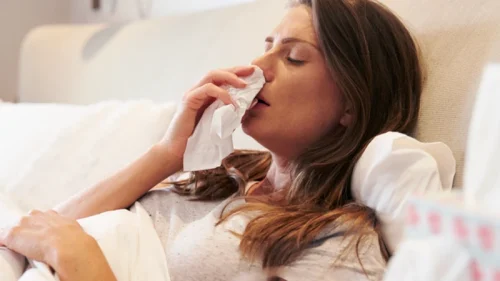 getting a massage when sick