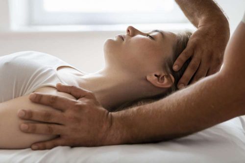 Massage Lymph nodes when sick