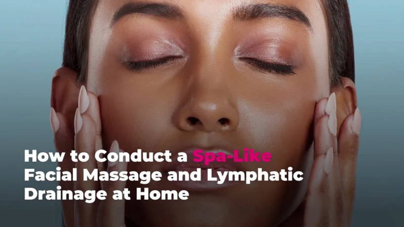 Preparation For A Lymphatic Massage On The Face