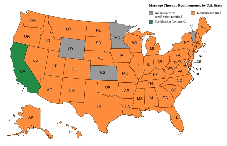 What States Do Not Require A License For Massage Therapy