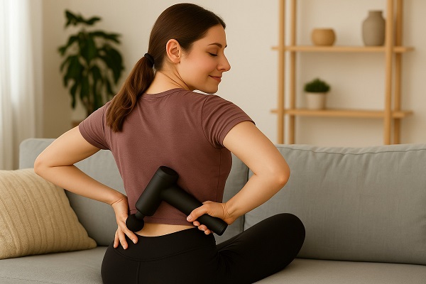 how to use a massage gun on lower back how to use a massage gun on lower back